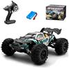 Ledovan Auto telecomandata brushless per adulti, 70 km/h, scala 1:16, 4WD RC Truck con luce, alta velocità, fuoristrada impermeabile, 1 batteria, blu