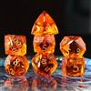 Elifel Set Dadi D&D 7 Pezzi Dragon Eye Mobili Resina Dadi da Gioco Particolari DND con Bordi Affilati Poliedrici Dadi per Dungeon Draghi Pathfinder Rpg DND MTG con Confezione Regalo