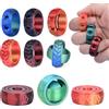 ATOMUS 9 PCS Adulto Fidget anelli 2mm 3D PLA Fidget giocattoli ansia sollievo spinner