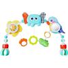 Orzbow Gioco Passeggino Neonato, 6-in-1 Arco Giochi Passeggino Neonati con Giochi Sensoriali per Neonati, Mobile per Culla, Seggiolino Auto & Bouncer per 0-12 Mesi, Elefante