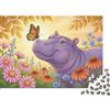 5E8C4N9V Ippopotamo Viola Puzzle per Adulti Puzzle 1000 Pezzi Giardino Farfalla Carta Rilassante Gioco di Puzzle 1000 Pezzi Famiglia Regalo Casa 70x50cm/1000pcs