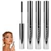 flysmus Alvionna Velveteye Mascara Volume & Lunghezza 24h，3pc | arricchito con ingredienti naturali, favorisce la crescita delle ciglia in 4 settimane
