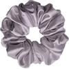 SXQLYH Elastico per capelli Scrunchie Satin Elastics con strass, elastico per capelli in raso con strass, morbido e comodo, supporto per coda di cavallo, bobble da donna, capelli lunghi spessi (grigio)