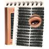 EMEDA Ciuffetti di ciglia | Effetto 3D 8-16mm mix | Extension ciglia singole 80D | Look naturale e Fluffy 80P DIY Lash extensions Set (80D)