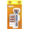 GILLETTE NEW FUSION5 M RASOIO 4UP