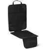 Amazon Basics - Coprisedile per Auto con Imbottitura in Schiuma e Tasche Portaoggetti, Misura Universale, Protezione Sedile Posteriore, Confezione da 1, Nero