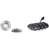 Brembo Xtra 09.9145.1X - Disco Freno Forato Anteriore, Set di 2 & P 85 126X Brake Pad