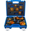 BGS 74664 | Set di adattatori per apparecchio per spurgo freni | 17 pz.