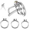 FJUJMLAN Cintura di castità da uomo con anello per pene e catetere in metallo Spina per pene Dilatatore Gabbia per pene SM Piccola Gabbia per pene in acciaio inossidabile estremo Castità Giocattolo(40mm)
