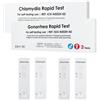 HIXO 2 test di clamidia + 2 test di gonorrea STI per donne e uomini - Kit di 4 test di malattie sessuali per la casa - Test rapido di clamidia e tripper - Test domestico discreto