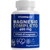 VITAMINLEAF Magnesio Completo 400mg 210 Capsule Vegetali - 6 in 1 con Magnesio Bisglicinato, Pidolato, Citrato, Carbonato, Ossido e Gluconato - Contro Stanchezza e Affaticamento