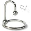 Hybacrbyn Sound Uretrale Maschile in Acciaio Inox - Plug Dilatatore per Pene con Anello di Sicurezza, Asta Uretrale Lucida per Masturbazione, Piacere Maschile, Uso Confortevole e Durevole (Diametro 35mm)