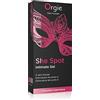 Orgie Gel Intimo Stimolante per Punto G - She Spot Intimate Gel | Effetto Vibrante, Calore, Freschezza e Tocco Piccante | Livello 6 di Intensità | Adatto per Coppie | 15 ml
