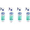 Italy Shop Service Quasar - 4 detergenti per vetri con ammoniaca, flacone spray da 580 ml + portachiavi Italy Shop Service in omaggio