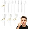 TENGMEIHUIO 10pcs Bastoncino di Cera Nasale Wax Stick Depilazione Nasale unisex di cera per la rimozione dei peli del naso pronti all'uso (Bianco)
