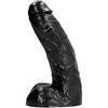 ALL BLACK Fallo Realistico Con Testicoli 25,5 X 6,5 cm.