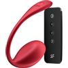 Satisfyer Shiny Petal Connect App Bluetooth Slip Vibratori | Con App Control | Sex Toys portatile | Ricaricabile e impermeabile (IPX7) | Filo flessibile | Vibratore ergonomico Donna