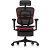 Procomfort ERGOHUMAN ULTRA X9 GAMING CON LEGREST - Telaio Rosso