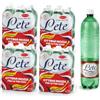 Generico 24 Bottiglie Acqua Minerale Effervescente Naturale 1L, 4 Confezioni da 6 | Ricca di calcio e con basso contenuto di sodio, pratica scorta formato famiglia