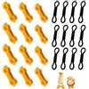 KIMHOME Confezione da 24 tutori per gambe per pulcini, quaglie | Supporto per la correzione delle gambe, per pulcini e quaglie, facile applicazione, design riutilizzabile, include 2 stili