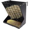 Yikmid Mangiatoia per fieno 2 in 1 in acciaio Q235, mangiatoia rettangolare per fieno e cereali, capacità di carico di 30 kg, per pecore, capre, cavalli, bovini, nero