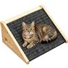 Tagowao Rampa per cani per scale in legno massiccio con angolo di 30° | Scalino antiscivolo per animali domestici, con superficie in tappeto, per letto, divano, 30 cm × 25 cm × 15 cm