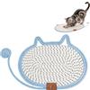 lemgyiamz Tiragraffi, Tiragraffi Gatto, Tiragraffi Divano, Giocattolo per Gatti con Cordino in Cotone, Traspirante, Adatto a Tutte le Stagioni, Smontabile e Lavabile, Blu e Bianco, 35 x 25 cm