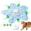 PLLYPE Giocattolo interattivo per gatti con molla automatica, giocattolo elettrico con gioco di nascondiglio, giocattolo interattivo per gatti e gattini, ricaricabile, 3 modalità di gioco