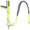 Fenteer Briglie per Cavallo Set Testiera Morso Redini con Imbottitura Antiscivolo Regolabile in PVC con Reggia Resistente Adatto per Maneggio Sessioni di, Array, Giallo