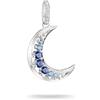 Thomas Sabo Midnight Sky Ciondolo Luna Con Pietre