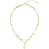 Lacoste Bracciale a Catena da Donna Collezione LOVE MY CROC in Acciaio Inossidabile (Oro o Argento) con Charm Cuore e Coccodrillo