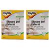 POLYFILLA STUCCO PER ESTERNI, a base di cemento, per il riempimento su crepe fessure e buchi di calcestruzzo intonaco, in Polvere 1KG (Confezione da 2)