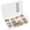 Connex Set di 293 ganci per quadri, in pratica scatola di plastica, ordinati in una pratica scatola di plastica, universali, per cornici e quadri, DP8500115