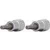 BRILLIANT TOOLS BT021872 Bussola a inserto con esagono incassato 3/8, 5 mm [Powered by KS TOOLS] (Confezione da 2)