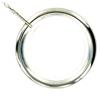 Merriway Bulk Hardware BH03202 Anelli per Aste per Tende in Metallo, Tipo Silent con Occhiello Fisso, Bianco, Set di 8