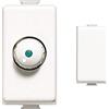 BTicino AM5702 Dimmer con deviatore, Bianco & FP Matix 2 Falsi Polo, confezione da 2