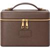 Naapesi Borsa Cosmetica da Viaggio Beauty Case da Donna in Morbida Pelle PU | Borse da Toilette Impermeabile Portatile Organizer Viaggio Portatrucchi con Maniglia per Viaggio