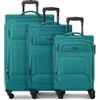 SMARTBOX Edizione 04 new3, nero, 3-Set, Trolley morbido con ruote girevoli