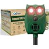 ADGEVL Repellente per Gatti ADGEVL AR30 Ultrasuoni da Esterno - Dissuasore per Gatti Solare con Sensore PIR 110° fino a 8 m - Scaccia Gatti Ultrasuoni IP65 - USB - Per Cani, Uccelli, Ratti e Giardino