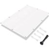IUCUHE Telo Ombreggiante Occhiellato Bianco 500x1000cm/5x10m Frangivisto Balcone per Protezione della Privacy Schermo,Frangivento in HDPE per Terrazza Esterno