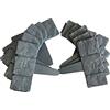RAM ONLINE Ram© - Recinzione effetto ciottoli per delimitare prato inglese, piante, giardino, colore: grigio scuro, confezione da 20 pezzi, facile montaggio con martello, 5 metri