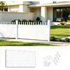 AUWUUA Telo Frangivisto Balcone da Esterno 40x130cm Bianco Copri Balcone per Ringhiera Impermeabile, Anti-UV, Privacy Frangivento Protezione UV con Occhielli e Fascetta per Giardino, Piscina