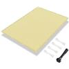 IUCUHE Telo Ombreggiante Occhiellato Giallo chiaro 110x640cm/1.1x6.4M Frangivisto Balcone per Protezione della Privacy Schermo,Frangivento in HDPE per Terrazza Esterno