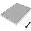 IUCUHE Telo Ombreggiante Occhiellato Grigio chiaro 110x250cm/1.1x2.5M Frangivisto Balcone per Protezione della Privacy Schermo,Frangivento in HDPE per Terrazza Esterno