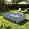 qodxcrfv Piscina Acquario Fuori Terra, Laghetto in Tela di PVC | Struttura Zincata e Telo 1000D per Allevamento Pesci, Gamberi e Avannotti | Laghetto da Giardino Stabile e Sicuro