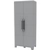 Terry, Transforming Modular 4, Armadio Multifunzionale Alto, da Esterno Interno, Due Ante. Materiale: Plastica, Dimensioni: 78x43,6x184,40 cm