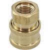 WheatThrive Adattatore per pistola ad acqua ad alta pressione con connettore rapido da 1/4 di schiuma, design facile da inserire, per strumenti di dettaglio del veicolo, argento (connettore femmina)