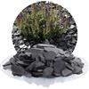 Schicker Mineral Ghiaia Decorativa in Ardesia Nera 20-40 mm, Pietra Naturale per Giardino, Scaglie di Ardesia Antracite, Resistente a Gelo/Calore, Sacco da 25 kg, Colore Stabile, Origine Germania