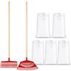 Generico Kit Raccolta Agricola con 2 Rastrelli, 2 Manici 135 cm e 5 Sacchi | Rastrelli PP 39 e 55 cm per nocciole, olive e raccolti da terra, 2 manici in legno 135 cm e 5 sacchi 50x90 cm
