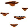 Naroote Mensole da Parete a Forma di Fungo Set Realistico in Resina da 5 Pezzi Mini Reishi da Appendere per L'arredamento del Giardino